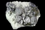 Chalcopyrite, Galena, Sphalerite and Quartz Association - Peru #120126-1